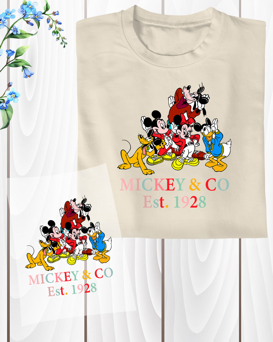 Vintage Mickey & Co 1928 DTF Transfer Film