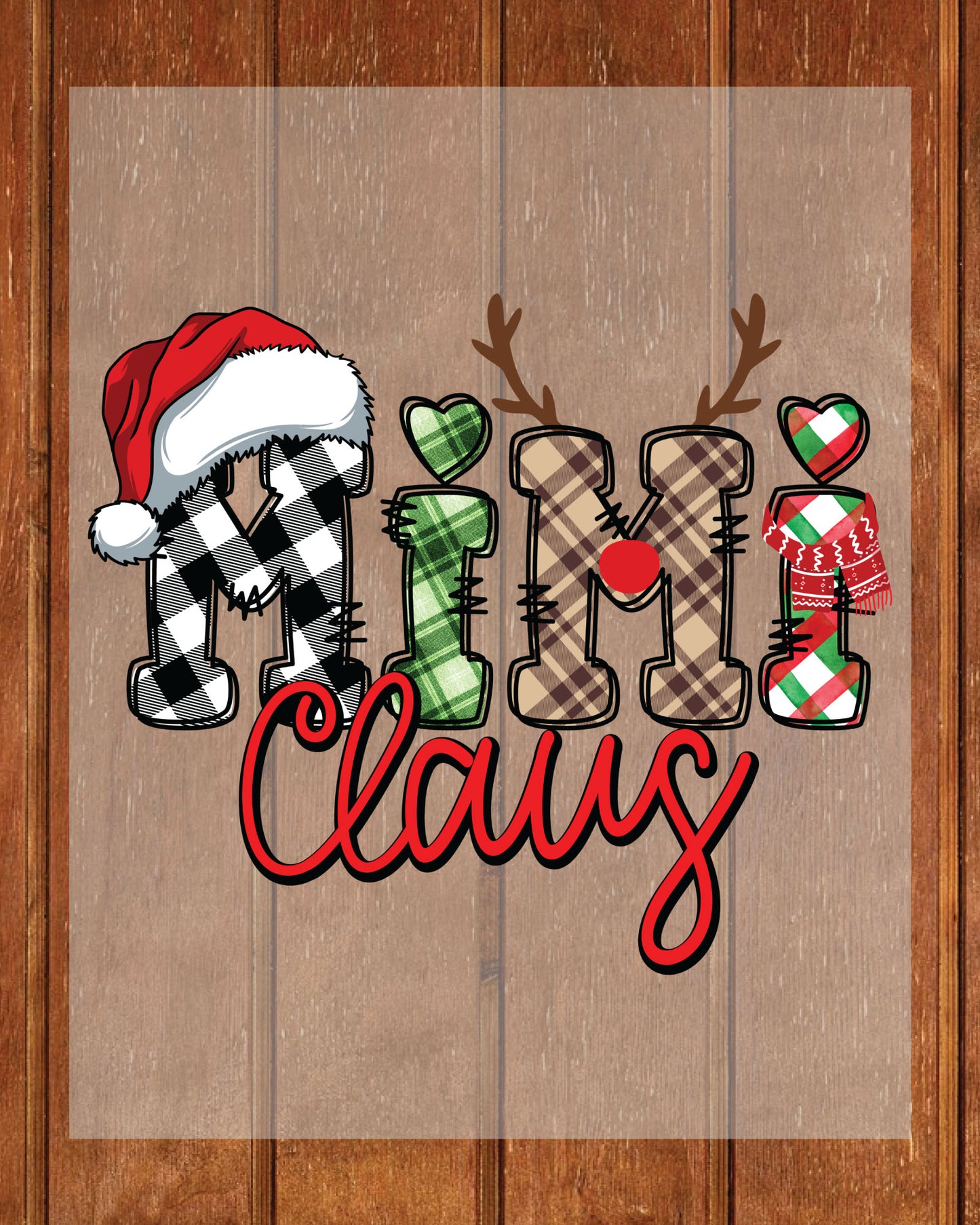 Mimi Claus Christmas DTF Transfers