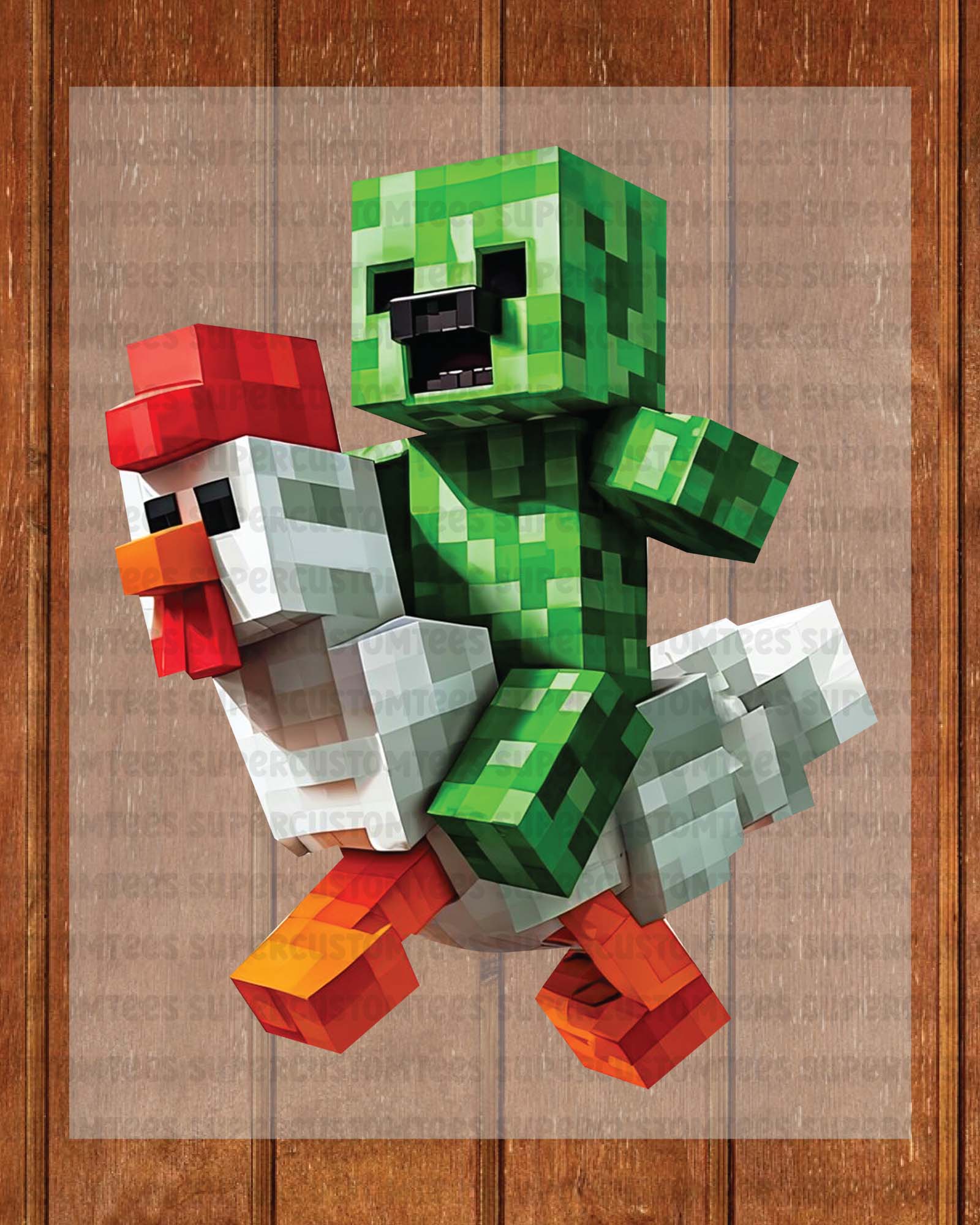 Minecraft DTF Transfer Ready To Press – Super Custom Tees