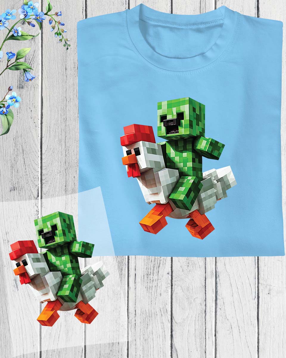 Minecraft DTF Transfer Ready To Press – Super Custom Tees