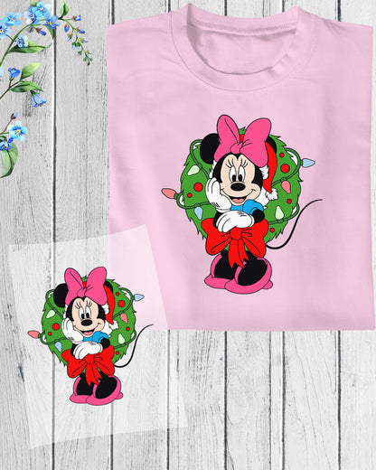 Minnie Mouse Christmas DTF Transfer Film