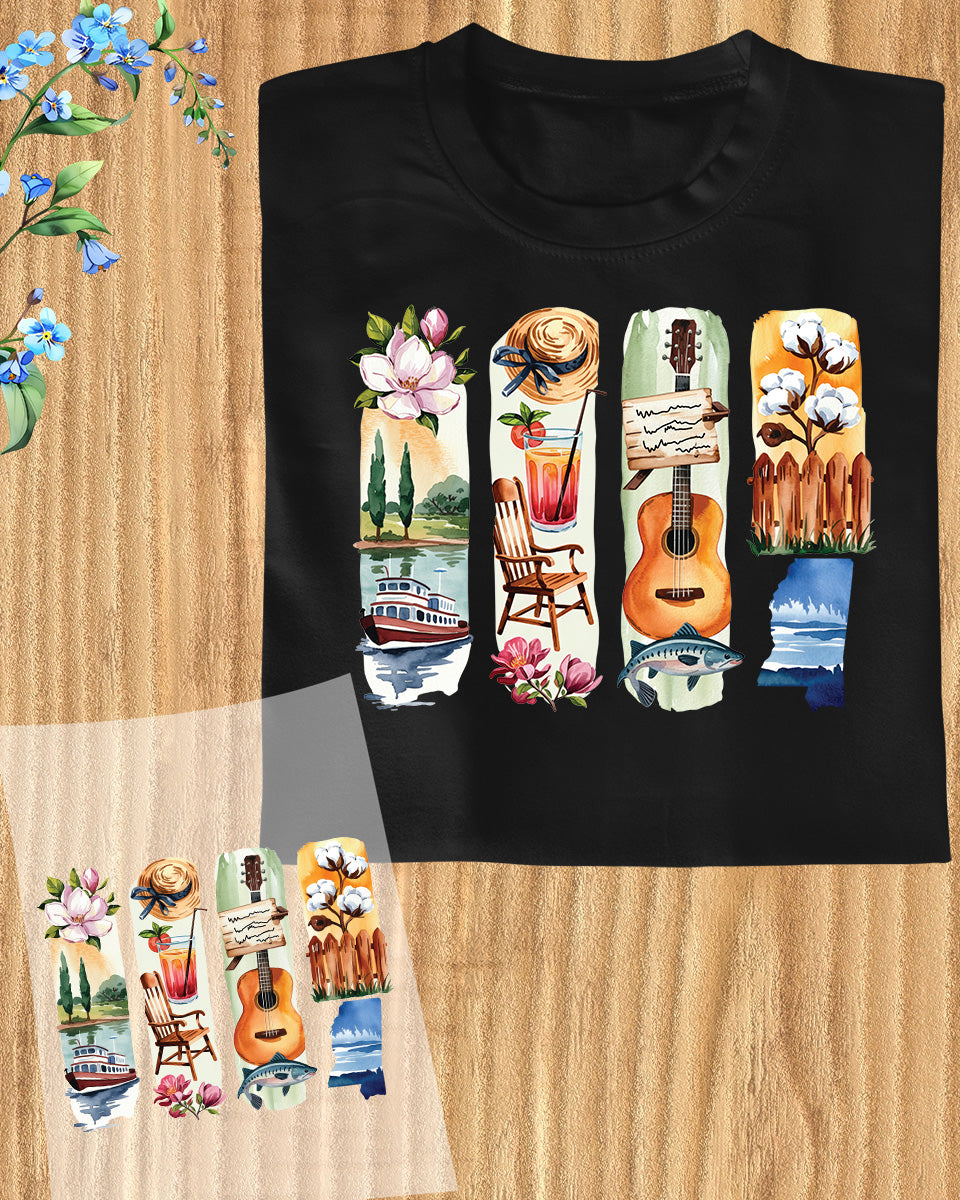 Mississippi DTF Heat Transfer Ready to Press