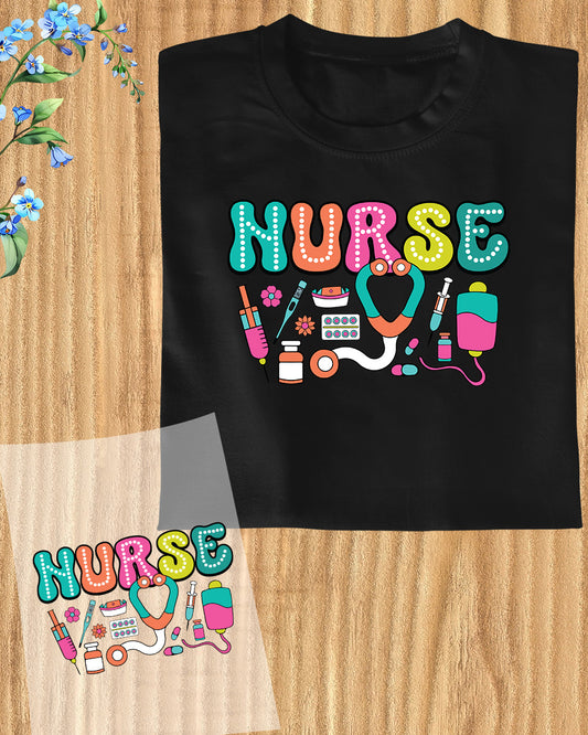 Boho Nurse DTF Transfer Film