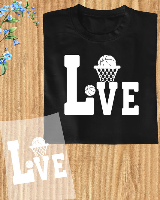 Live Basketball DTF Transfer Film