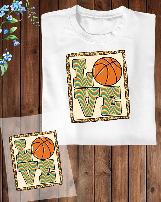Love Basketball Gift DTF Transfer Film
