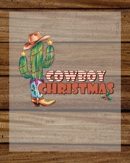 Cowboy Christmas DTF Transfer Film