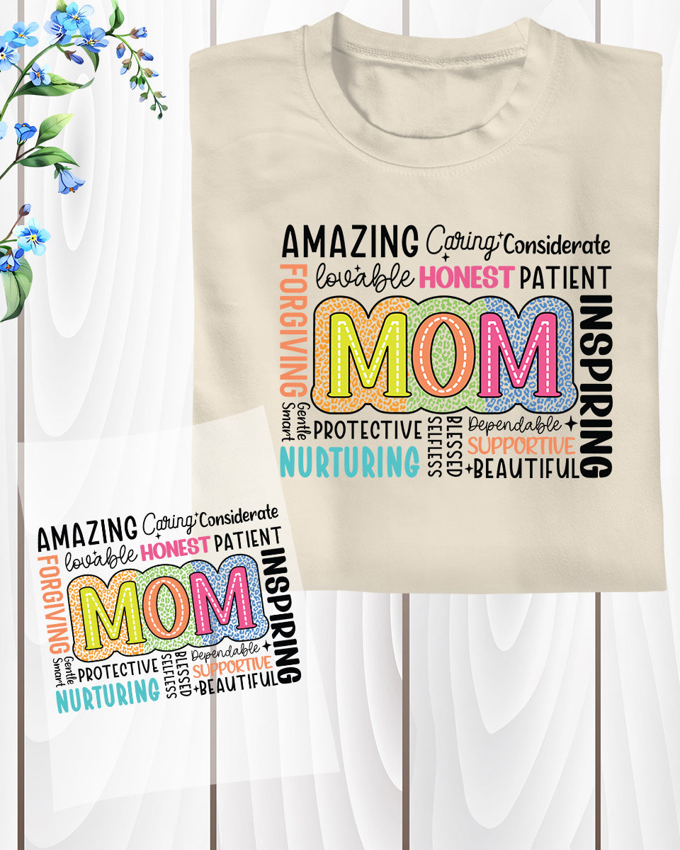 Mom Heat Transfer for Shirts Ready To Press
