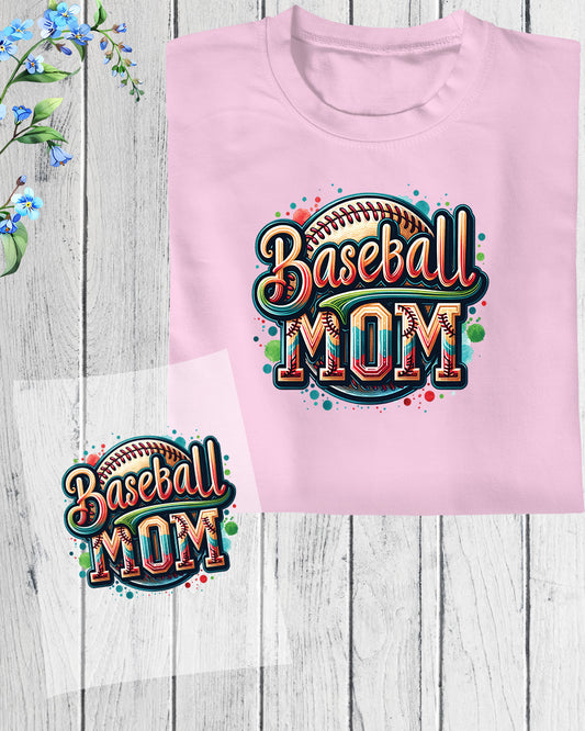 Groovy Baseball Mom DTF Transfer Film