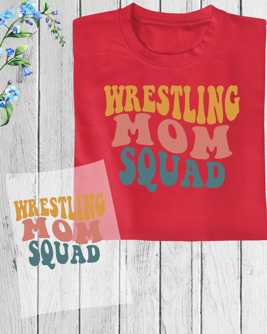 Wrestling Mom Squad Gift DTF Transfer Film