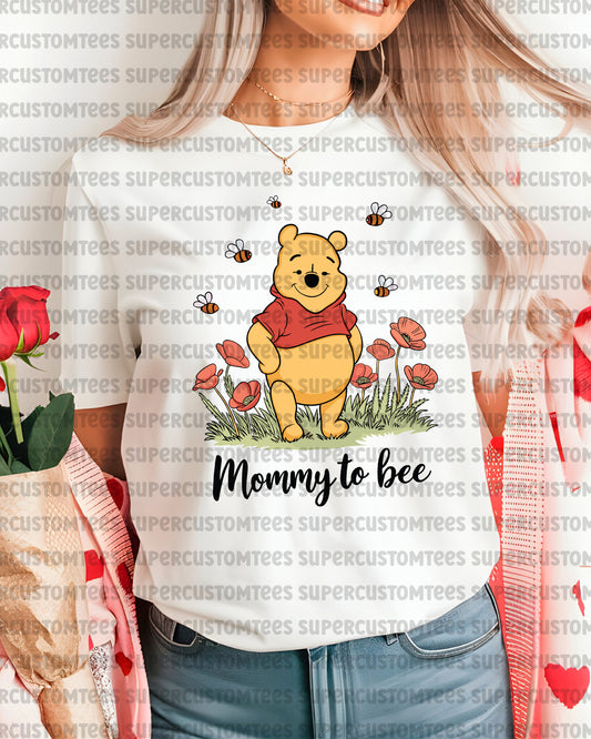 Mommy to Bee Funny Mother's Day Bear DTF Transfer