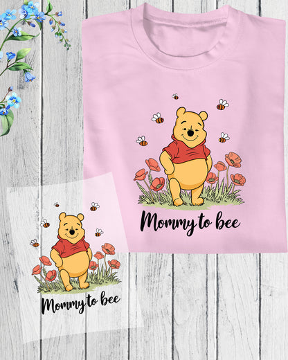 Mommy to Bee Funny Mother's Day Bear DTF Transfer