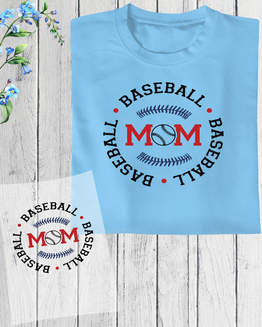 Baseball Mom Retro Gift DTF Transfer Film