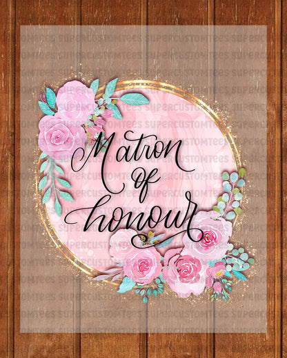 Mother of Honour Bridal Party Gift DTF Transfer