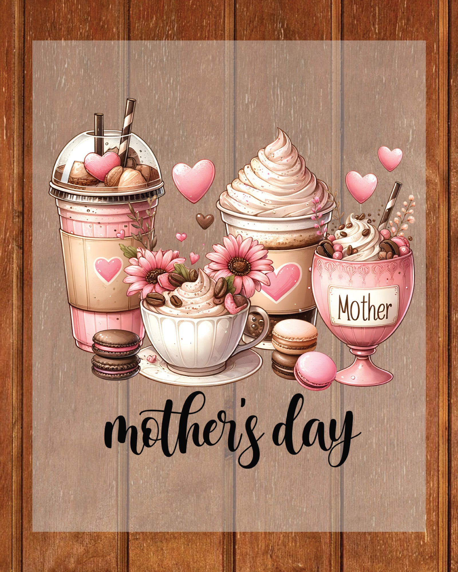 Mother’s Day Coffee Cups DTF Transfer