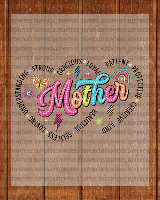 Mother’s Day Heart Iron on Transfers for Shirts