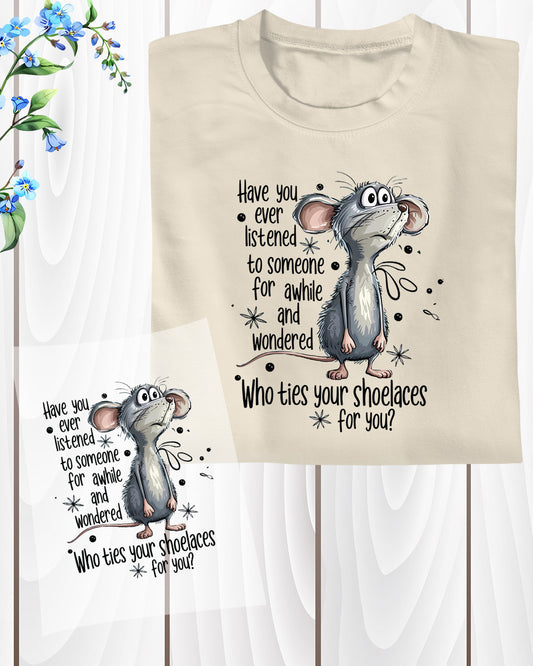 Mouse Humor DTF Transfer