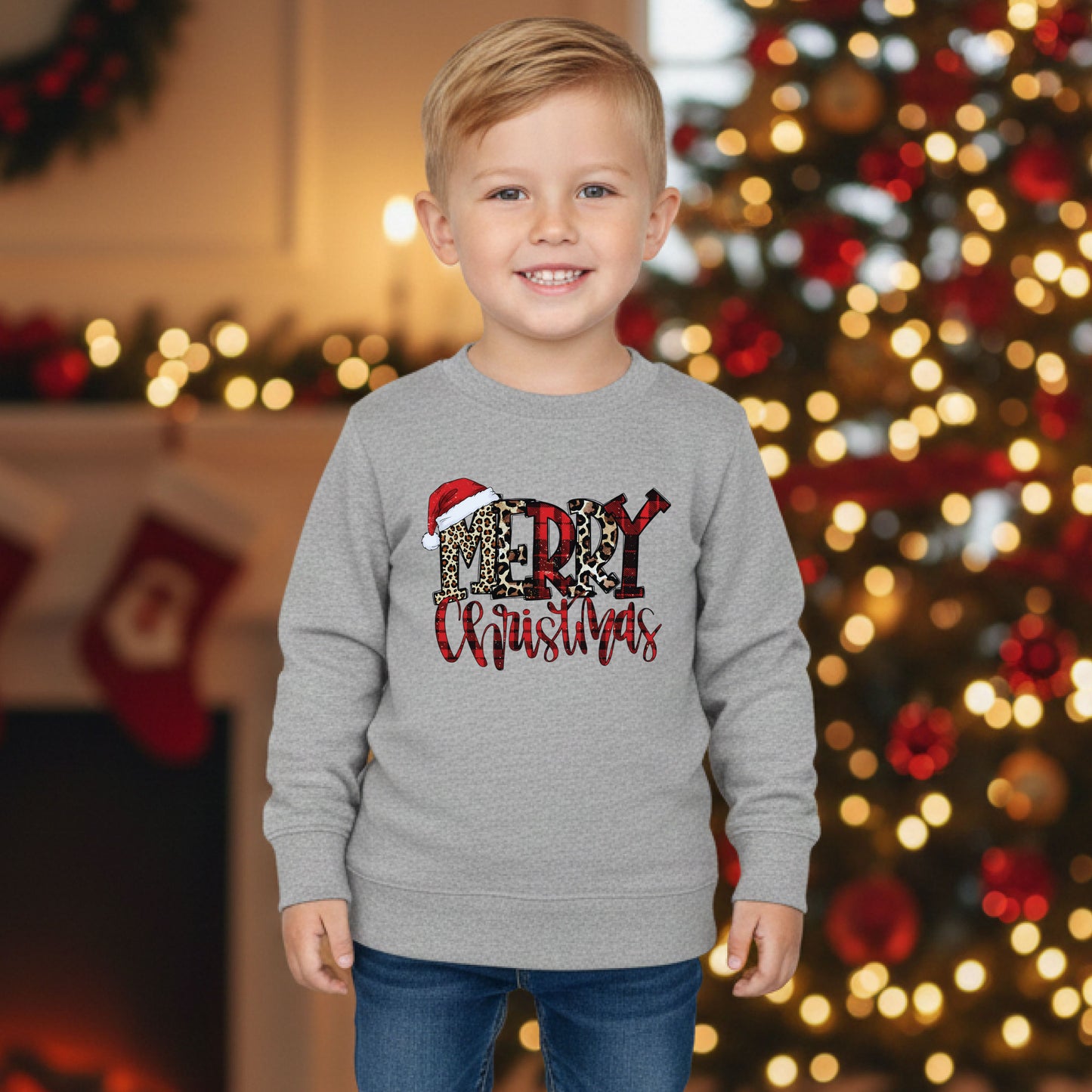 Merry Christmas Sweatshirt Buffalo Plaid Family Crewneck Woman Xmas Shirt Cute Winter Holiday Sweater Festive Gift Idea Top