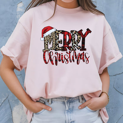 Merry Christmas Sweatshirt Buffalo Plaid Family Crewneck Woman Xmas Shirt Cute Winter Holiday Sweater Festive Gift Idea Top