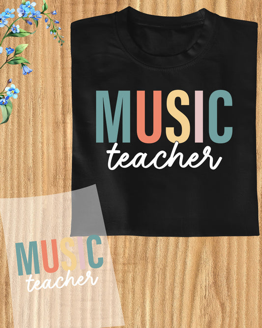 Music Teacher Gift DTF Transfer Film