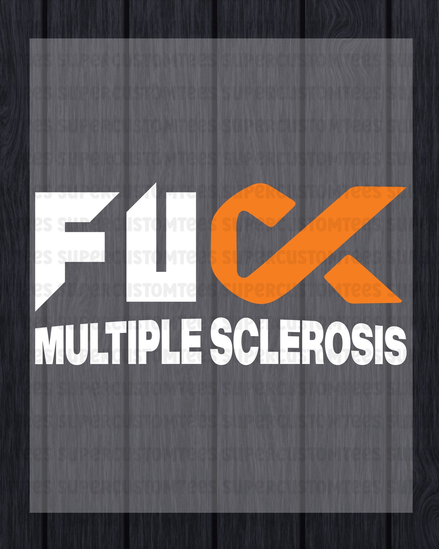 Multiple Sclerosis Awareness Heat Transfer for Shirt