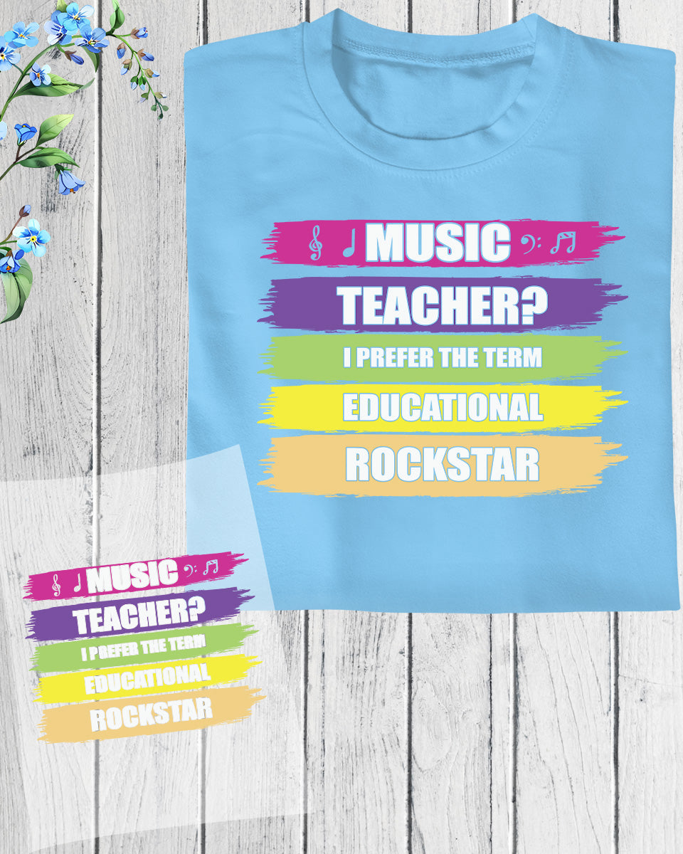 Music Teacher Appreciation Gifts DTF Transfer
