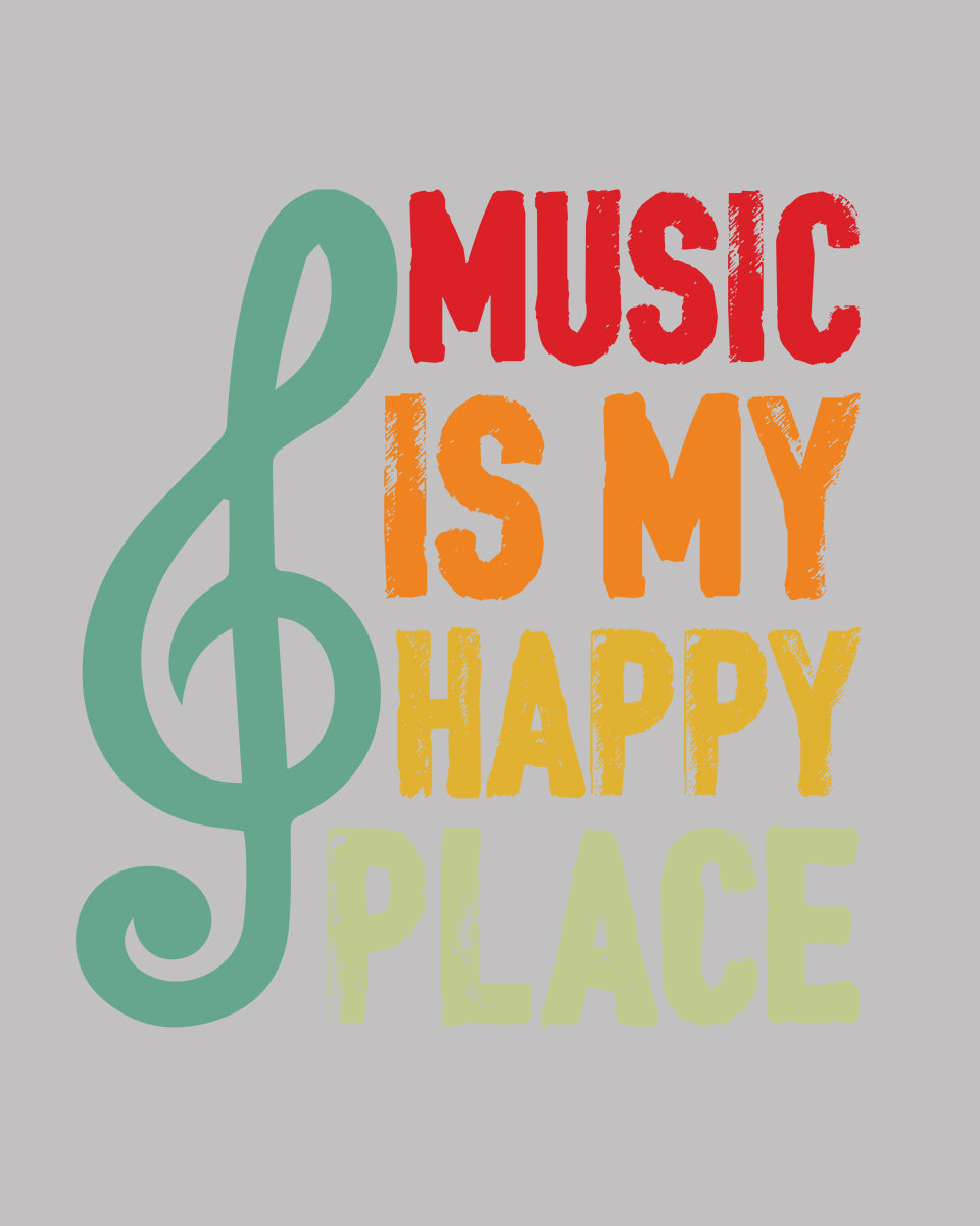 Music is My Happy Place DTF Transfer Film