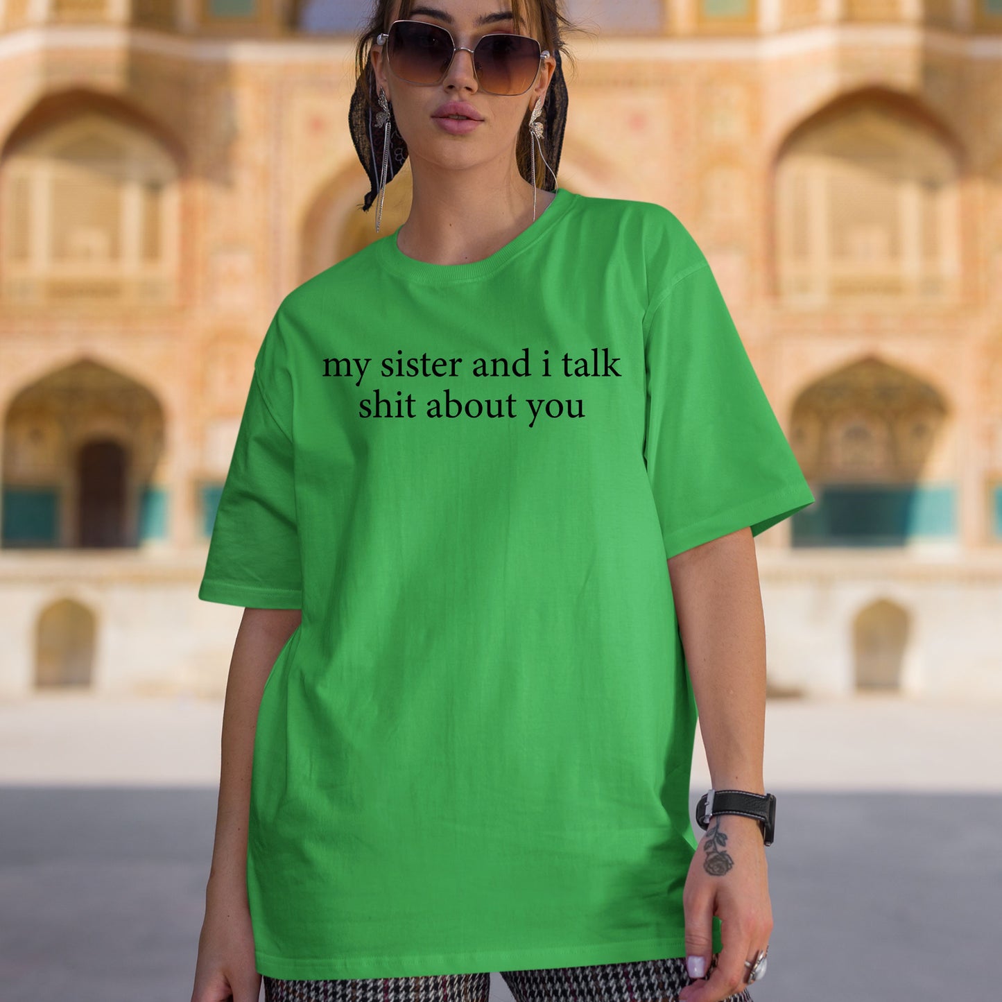 Funny Sister Shirt, My Sister And I Talk Shit About You Sweatshirt, Sarcastic Sister Shirt, Funny Sister Gift from Sis, Retro Sister Tees