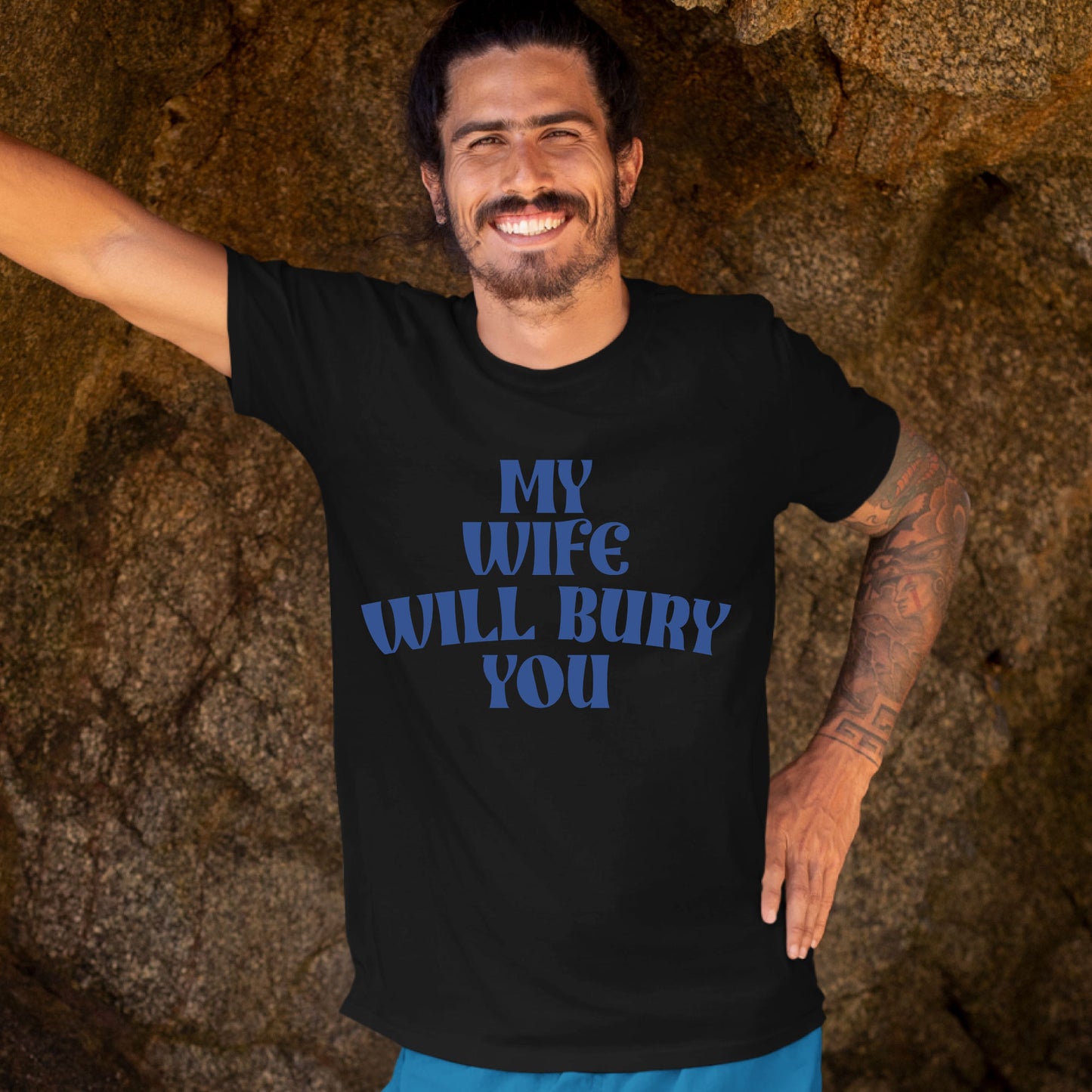 My Wife Will Bury You Sweatshirt, Funny Husband Shirt, Birthday or Anniversary Gift for Husband From Wife, Husband Christmas Shirts