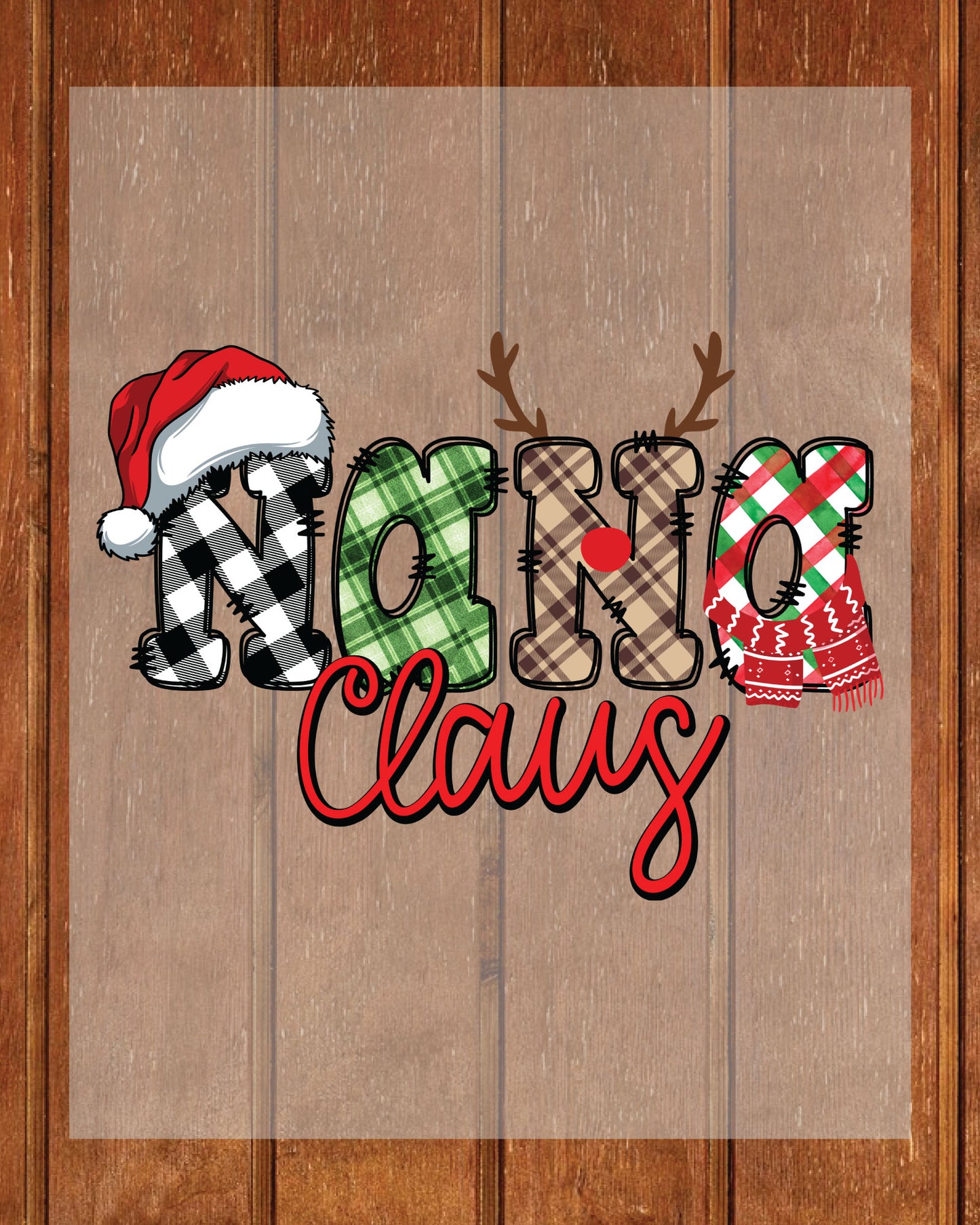 Nana Claus Christmas DTF Transfers