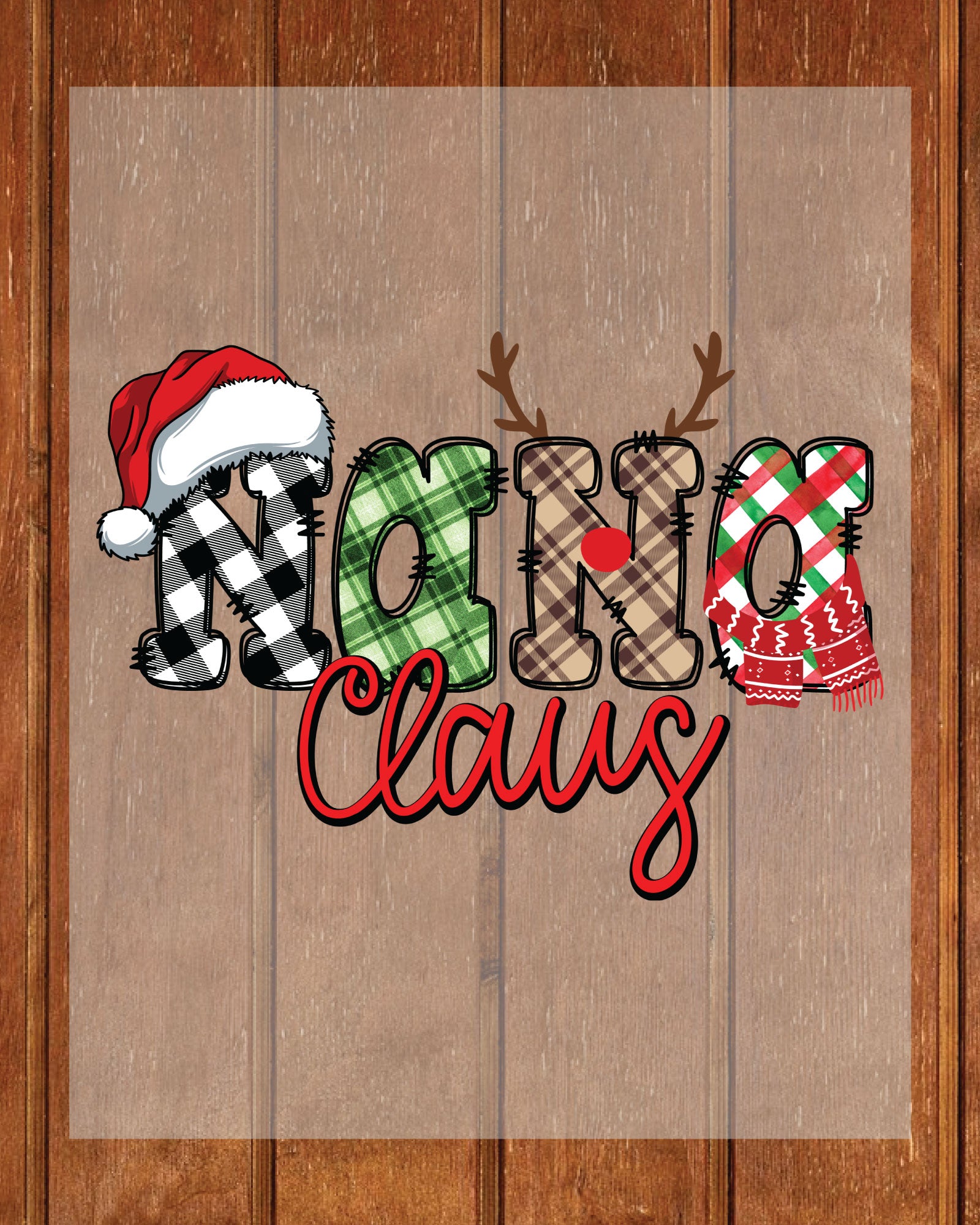 Nana Claus Christmas DTF Transfers