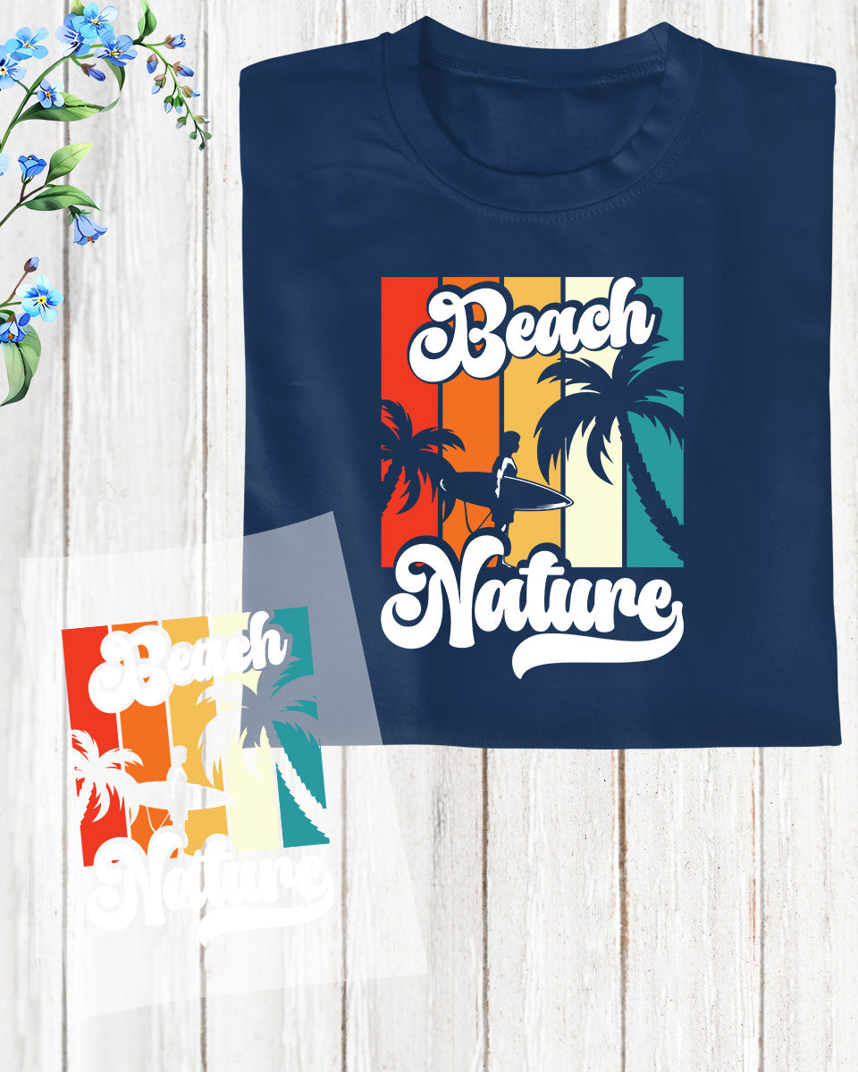 Beach Nature Surfing DTF Transfer Film