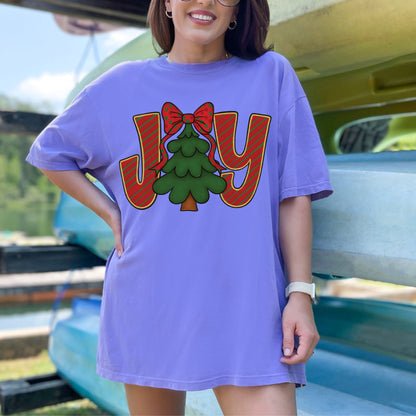 Native Christmas Joy Glitter Effect DTF Transfer