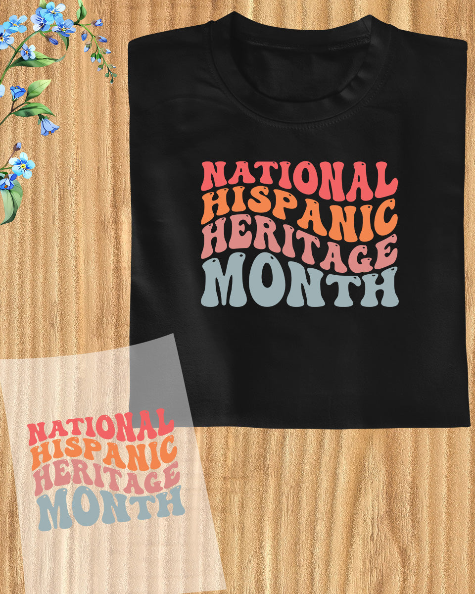 National Hispanic Heritage Month DTF Transfer Film