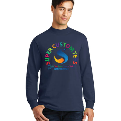 Port & Company PC61M - Unisex Essential Mock Turtleneck T Shirts