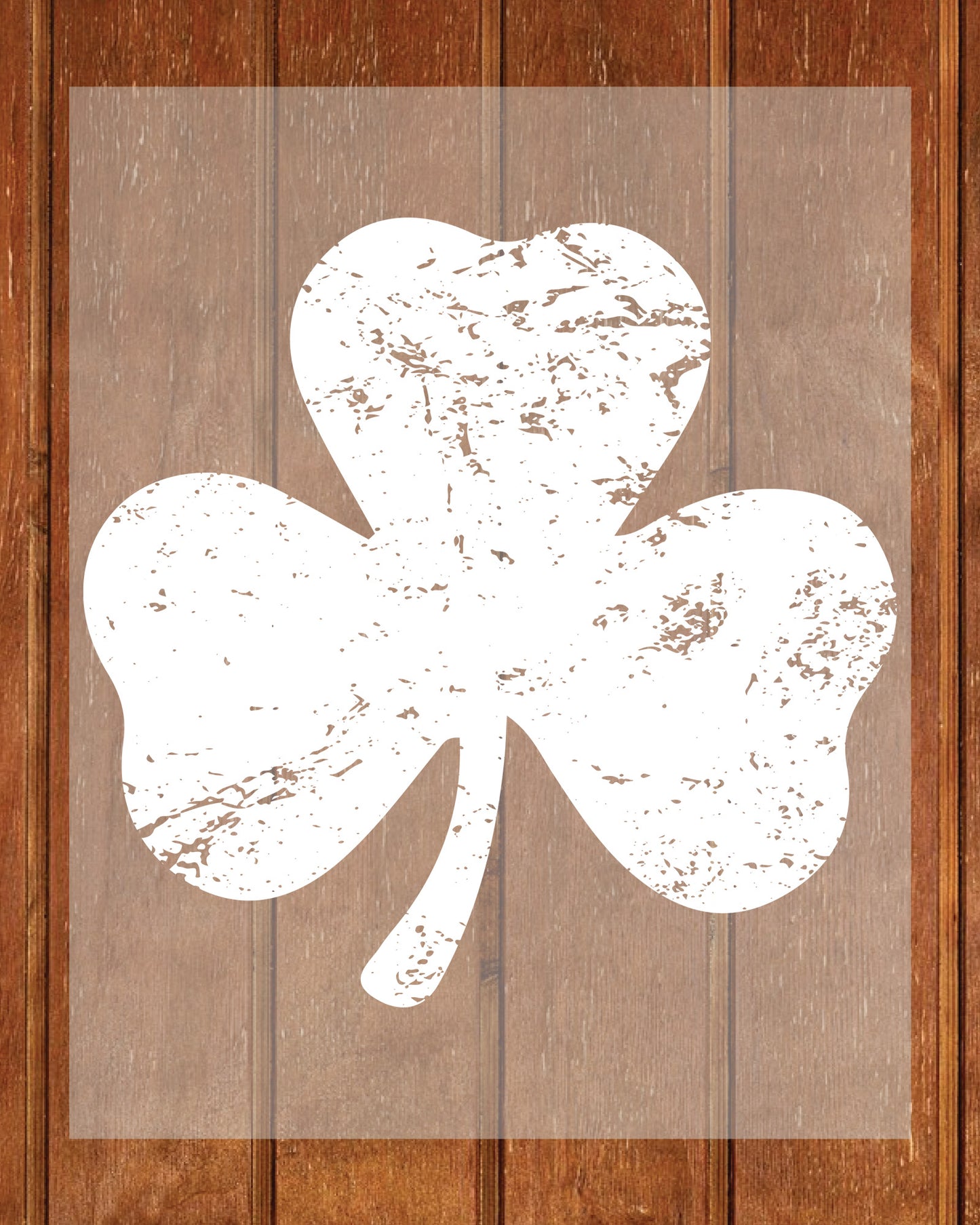 St Patrick's Day Shamrock White DTF Transfer Film