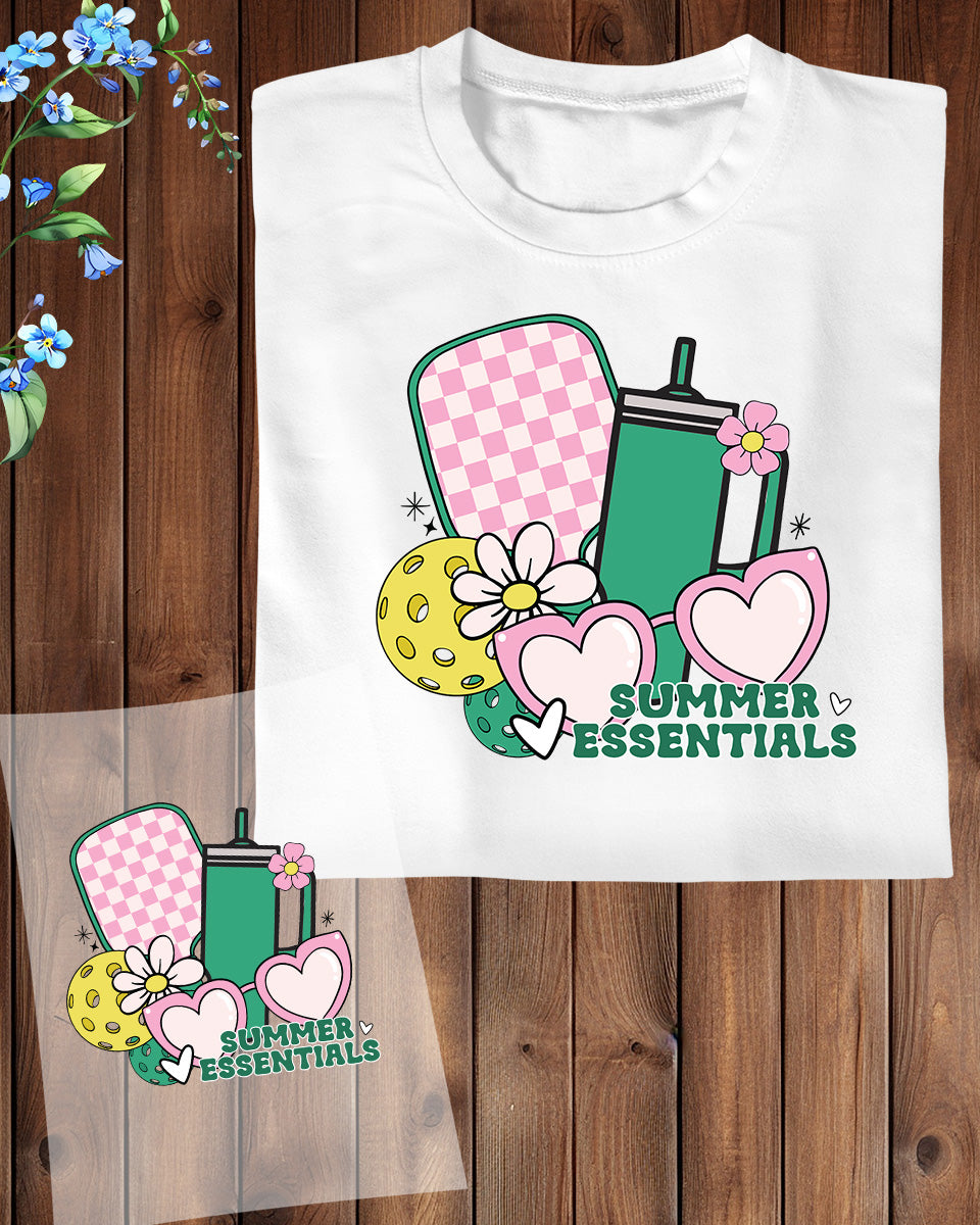 Summer Essentials Pickleball DTF Transfer Film