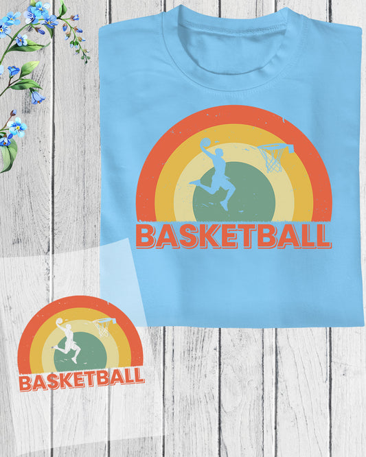 Retro Basketball Player DTF Transfer Film