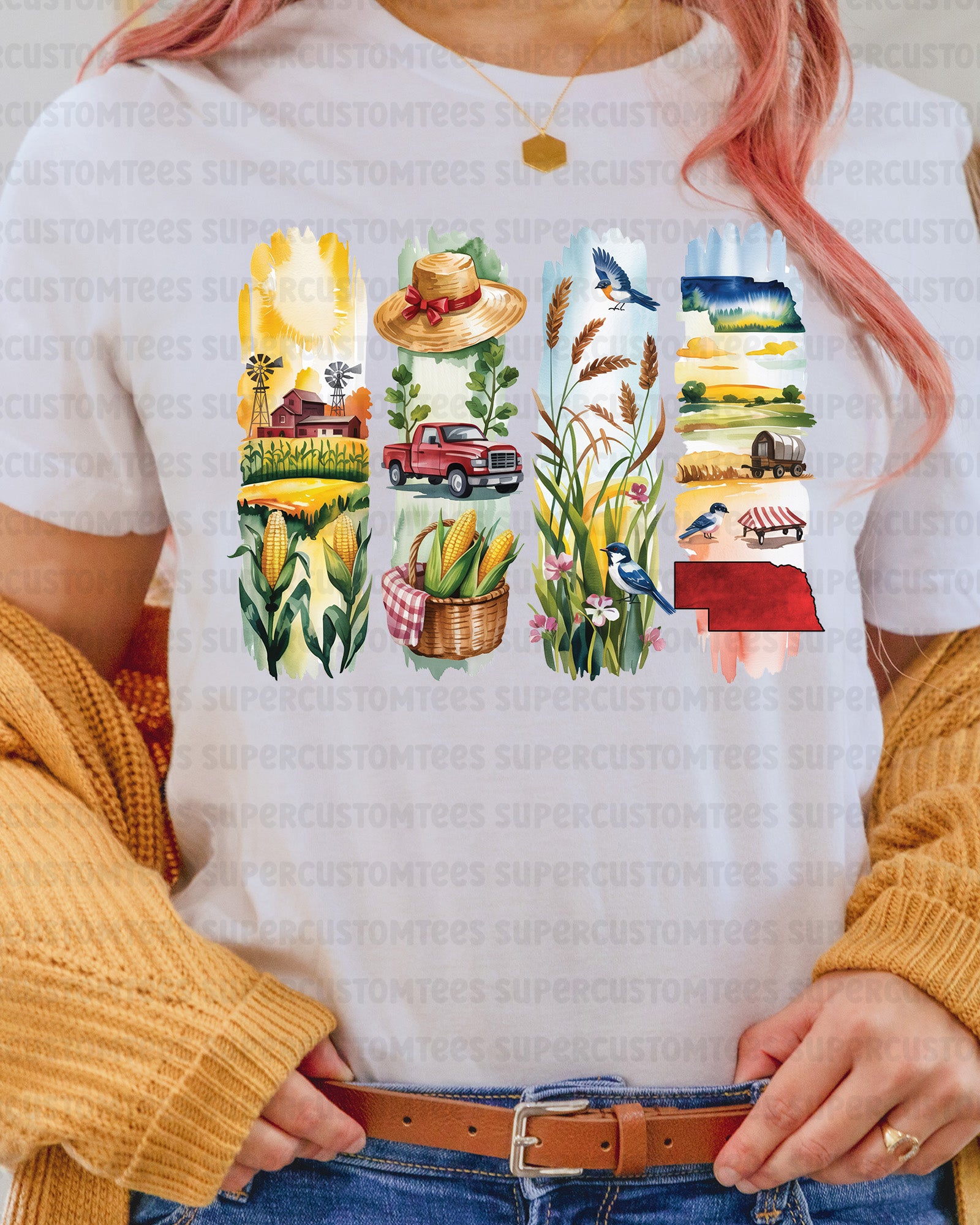 Nebraska DTF Heat Transfer Ready to Press
