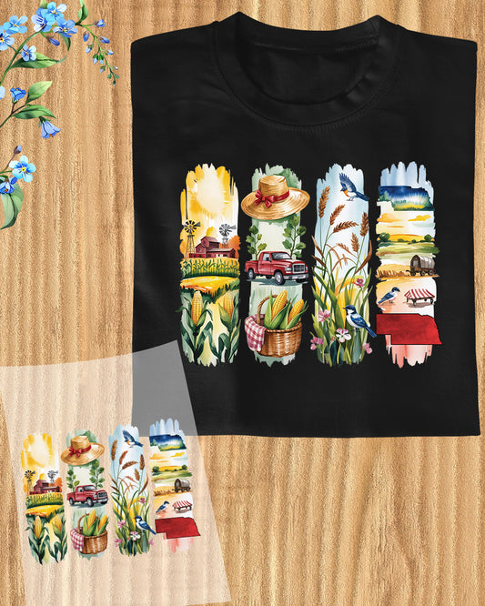 Nebraska DTF Heat Transfer Ready to Press