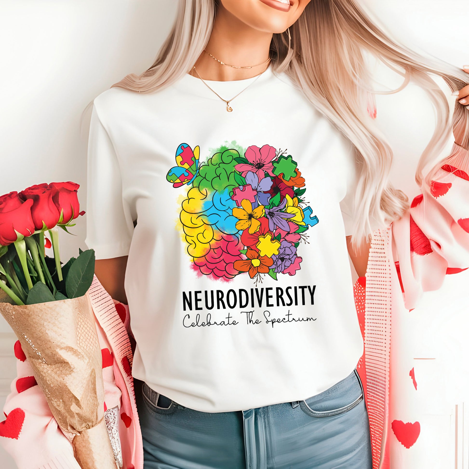 Neurodiversity Autism Awareness Heat Transfer for Shirts