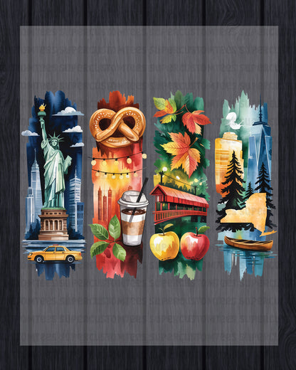 New York DTF Heat Transfer Ready to Press