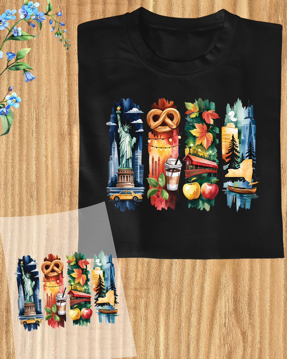 New York DTF Heat Transfer Ready to Press