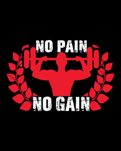 No Pain No Gain Funny DTF Transfer Film