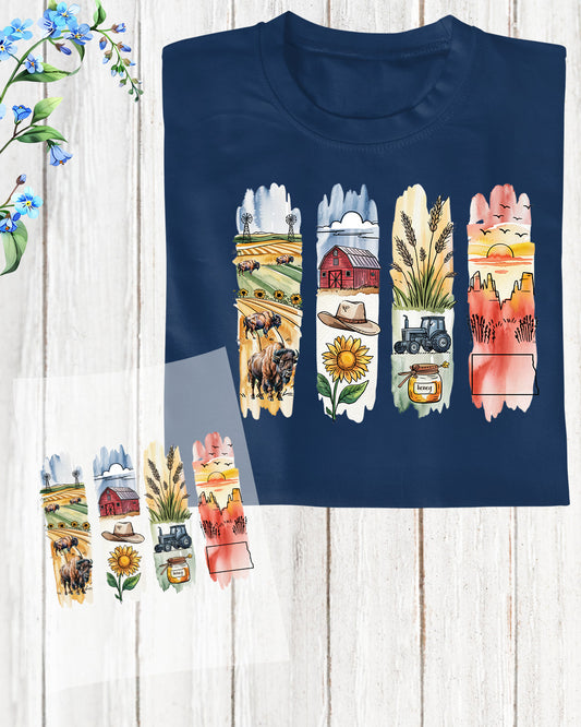 North Dakota DTF Transfer Ready to Press