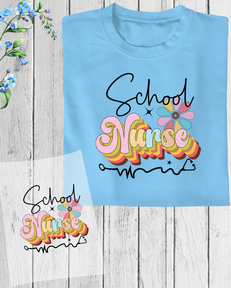 School Nurse Gift DTF Transfer Film
