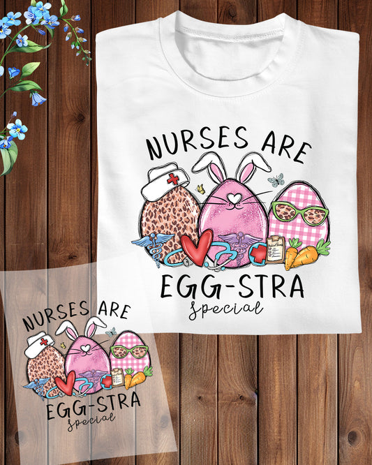 Nurse are Eggstra Special Funny Easter DTF Transfer