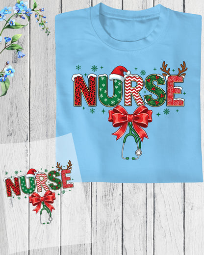 Nurse Christmas DTF Transfer