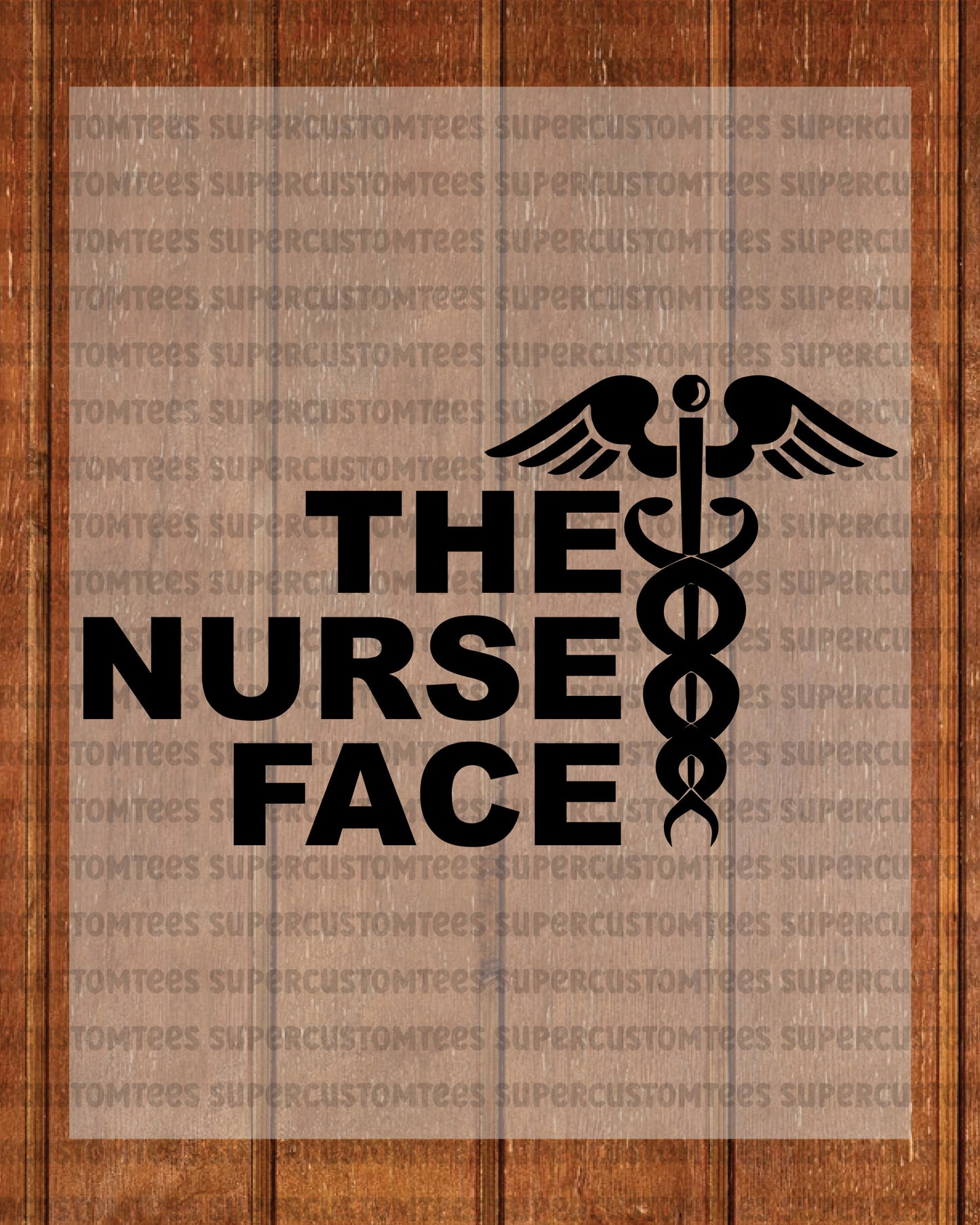 Nurse Face DTF Transfer