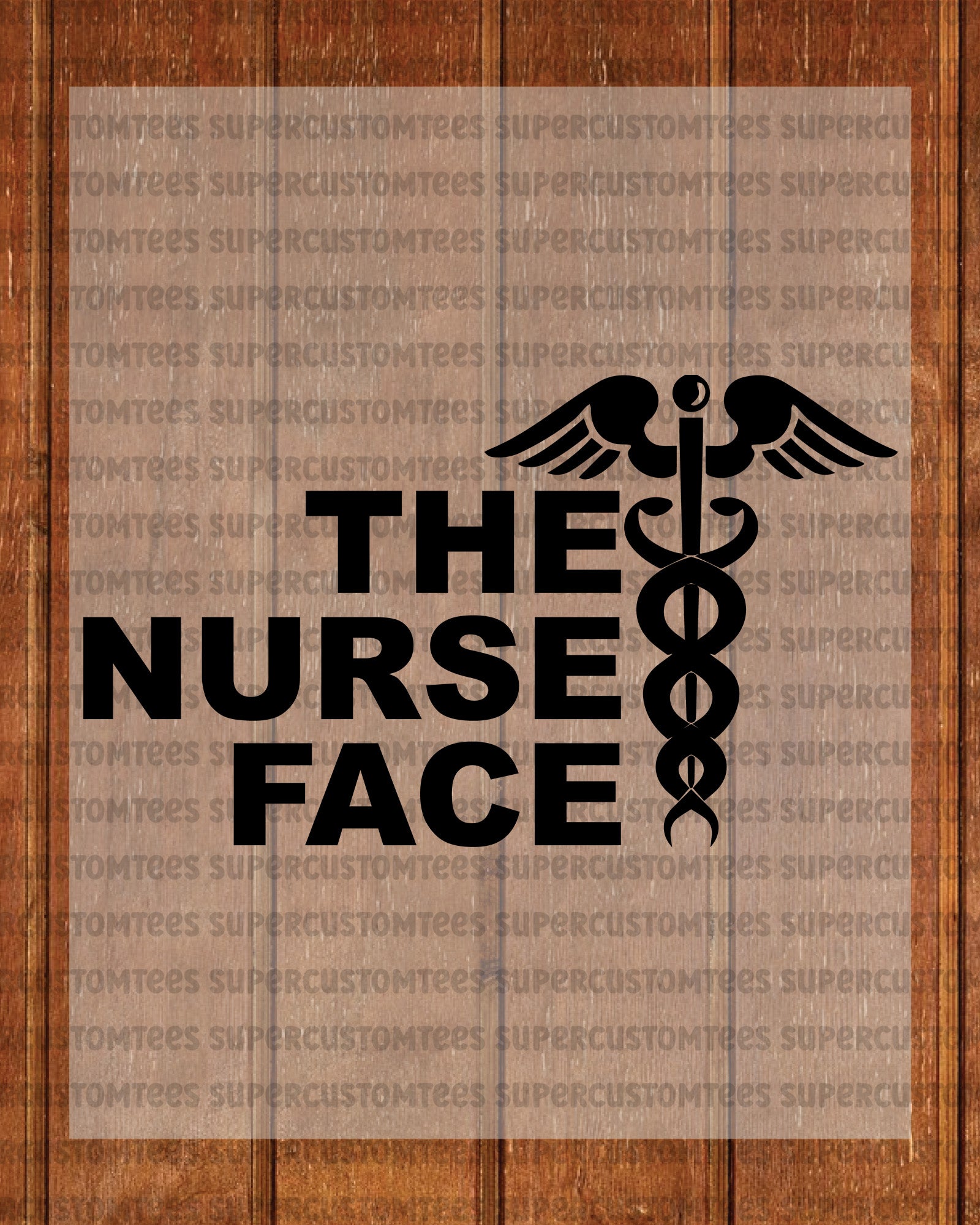 Nurse Face DTF Transfer