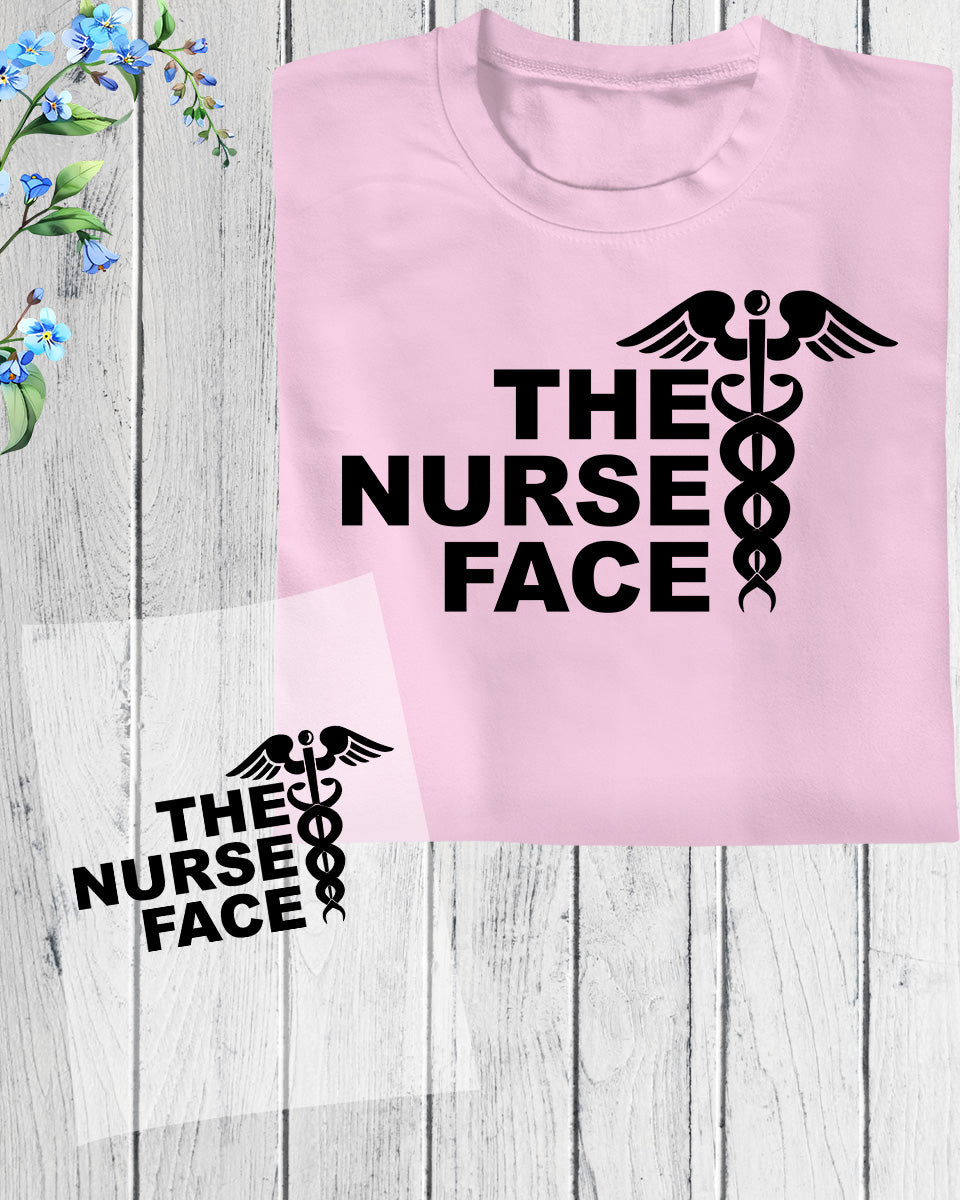 Nurse Face DTF Transfer